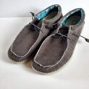 Hey Dude Men's Wally Sox charcoal shoes Size 11